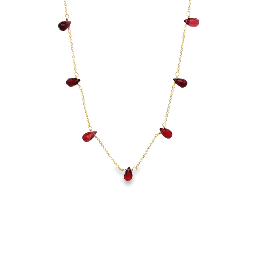 COLLANA GOCCE DI GRANATO